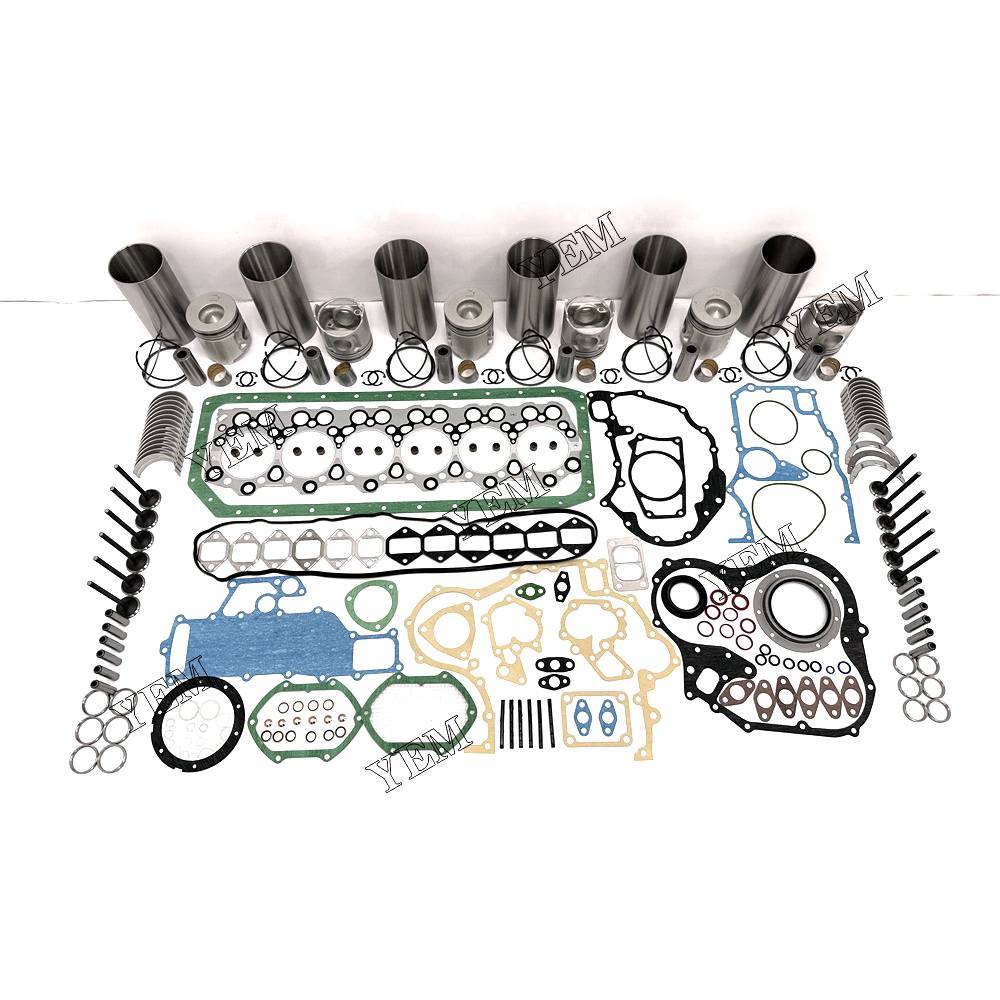 6D34 Overhaul Rebuild Kit With Gasket Set Bearing-Valve Train For Mitsubishi 6 cylinder diesel engine parts For Mitsubishi