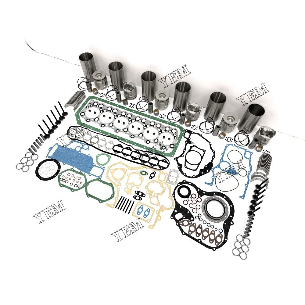 6D34 Overhaul Rebuild Kit With Gasket Set Bearing-Valve Train For Mitsubishi 6 cylinder diesel engine parts For Mitsubishi