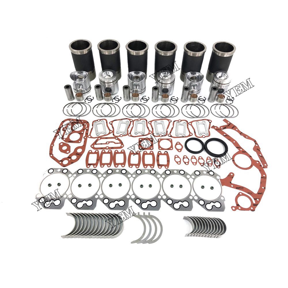 D926T Overhaul Rebuild Kit With Gasket Set Bearing For Liebherr 6 cylinder diesel engine parts