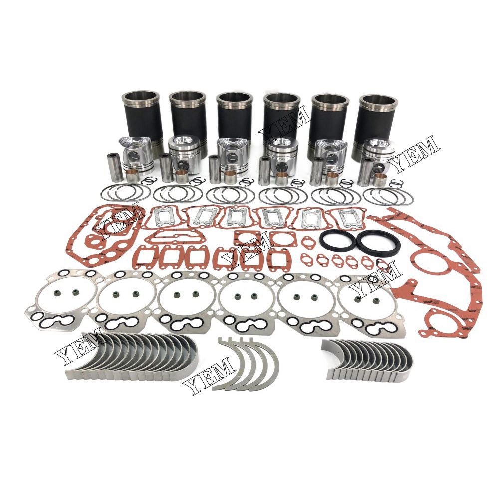 D926T Overhaul Rebuild Kit With Gasket Set Bearing For Liebherr 6 cylinder diesel engine parts For Liebherr