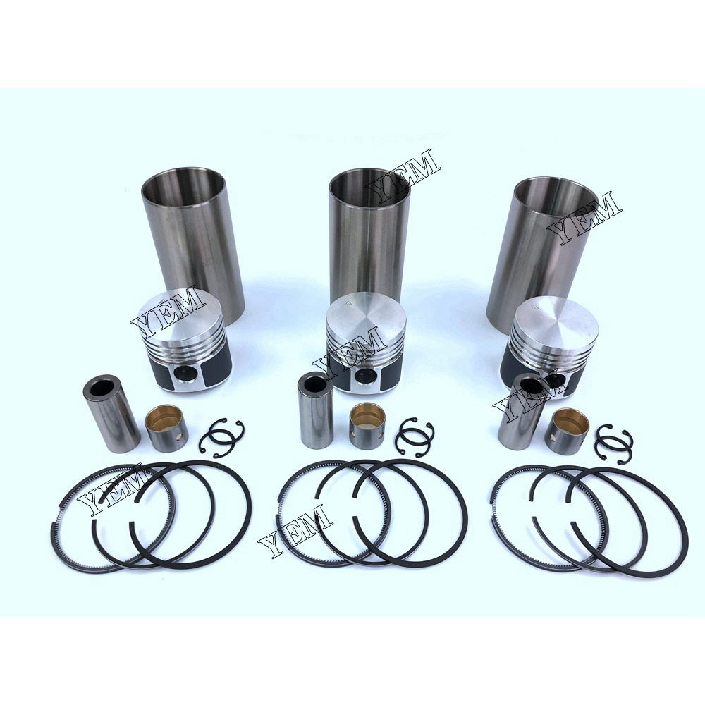 K3B Cylinder Liner Kit For Mitsubishi 3 cylinder diesel engine parts For Mitsubishi