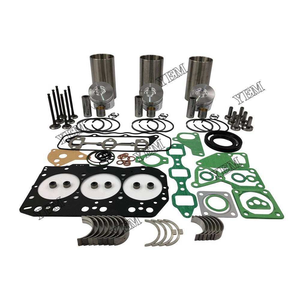 3TNV82 Overhaul Rebuild Kit With Gasket Set Bearing-Valve Train For Yanmar 3 cylinder diesel engine parts For Yanmar