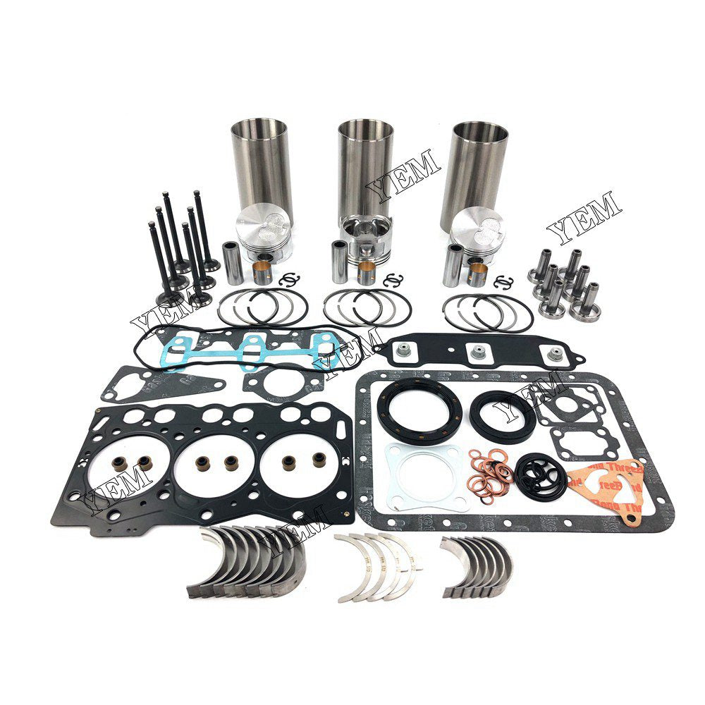 3TNE68 Overhaul Rebuild Kit With Gasket Set Bearing-Valve Train For Yanmar 3 cylinder diesel engine parts