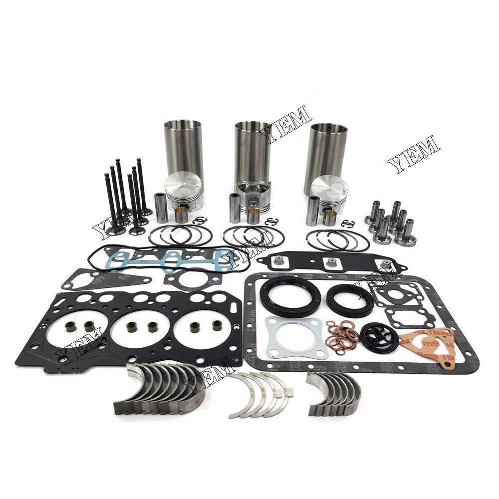 3TNE68 Overhaul Rebuild Kit With Gasket Set Bearing-Valve Train For Yanmar 3 cylinder diesel engine parts For Yanmar