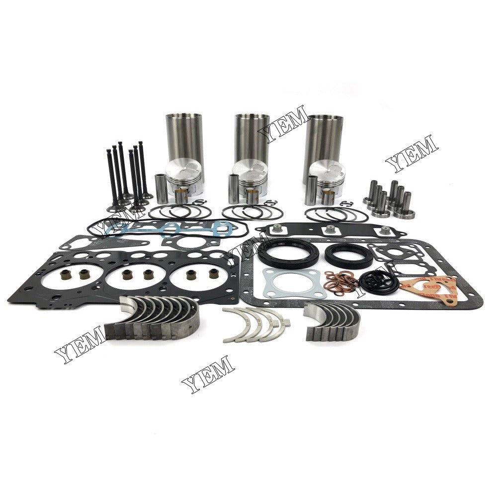 3TNE68 Overhaul Rebuild Kit With Gasket Set Bearing-Valve Train For Yanmar 3 cylinder diesel engine parts For Yanmar