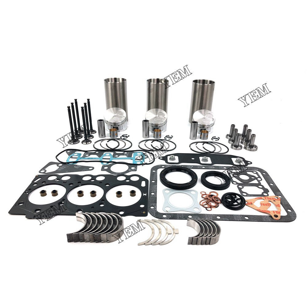 3TNE68 Overhaul Rebuild Kit With Gasket Set Bearing-Valve Train For Yanmar 3 cylinder diesel engine parts For Yanmar