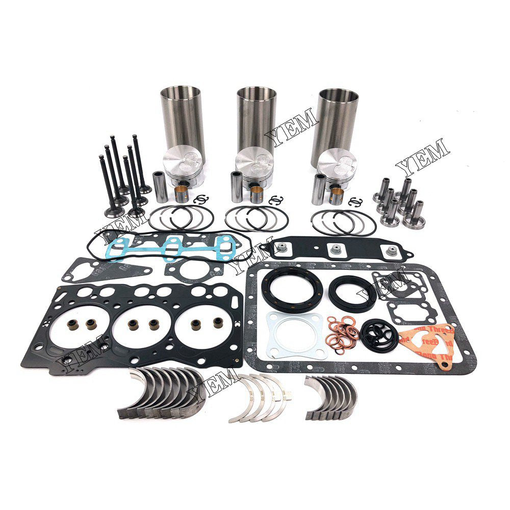 3TNE68 Overhaul Rebuild Kit With Gasket Set Bearing-Valve Train For Yanmar 3 cylinder diesel engine parts For Yanmar