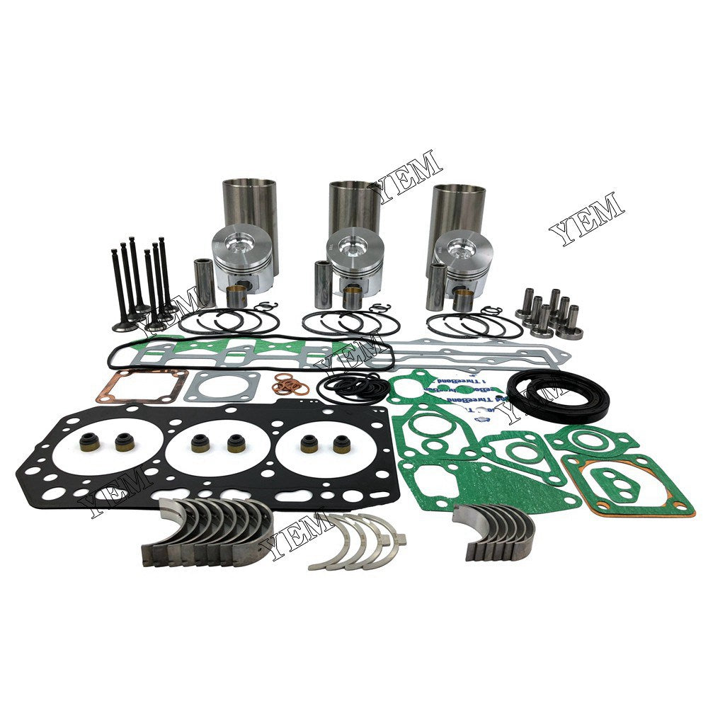 3TNV88 Engine Overhaul Rebuild Kit With Gasket Bearing Valve Set For Yanmar 3 cylinder diesel engine parts