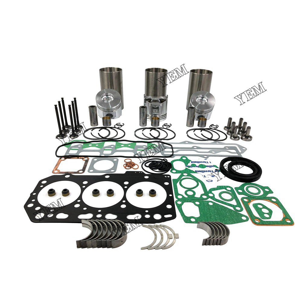 3TNV88 Engine Overhaul Rebuild Kit With Gasket Bearing Valve Set For Yanmar 3 cylinder diesel engine parts For Yanmar