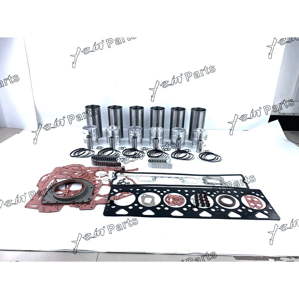 1006 Overhaul Rebuild Kit With Gasket Set Bearings For Perkins 6 cylinder diesel engine parts