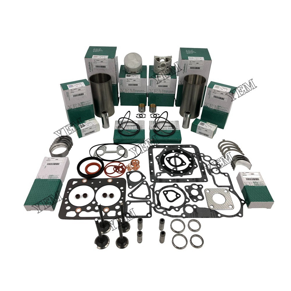 Z482 Overhaul Rebuild Kit With Gasket Set Bearing-Valve Train For Kubota 2 cylinder diesel engine parts