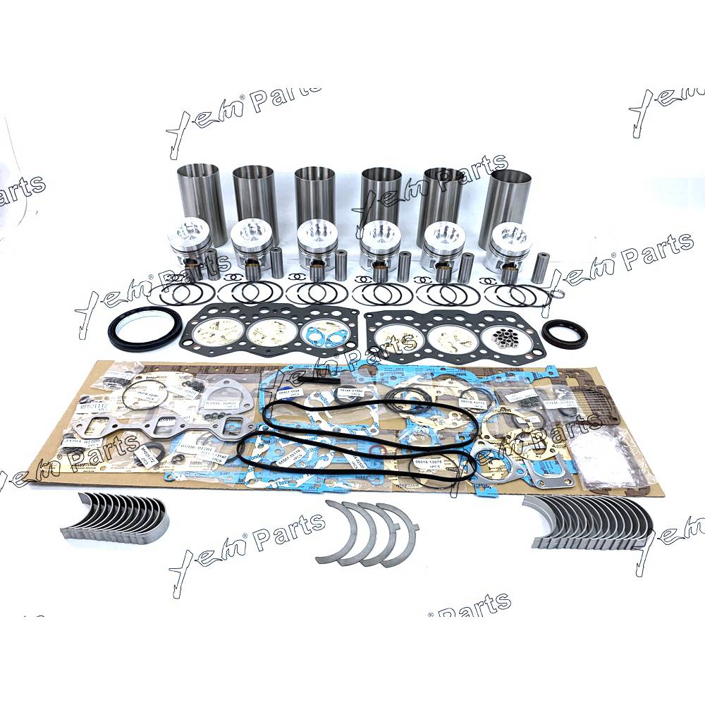 3066 Overhaul Rebuild Kit With Gasket Set Bearing For Mitsubishi 6 cylinder diesel engine parts For Mitsubishi