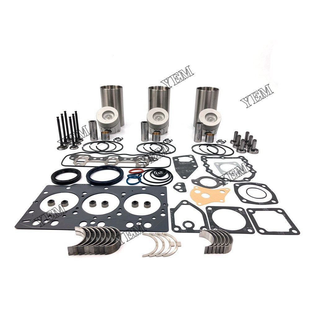 3TNE78 Overhaul Rebuild Kit With Gasket Set Bearings For Yanmar 3 cylinder diesel engine parts For Yanmar