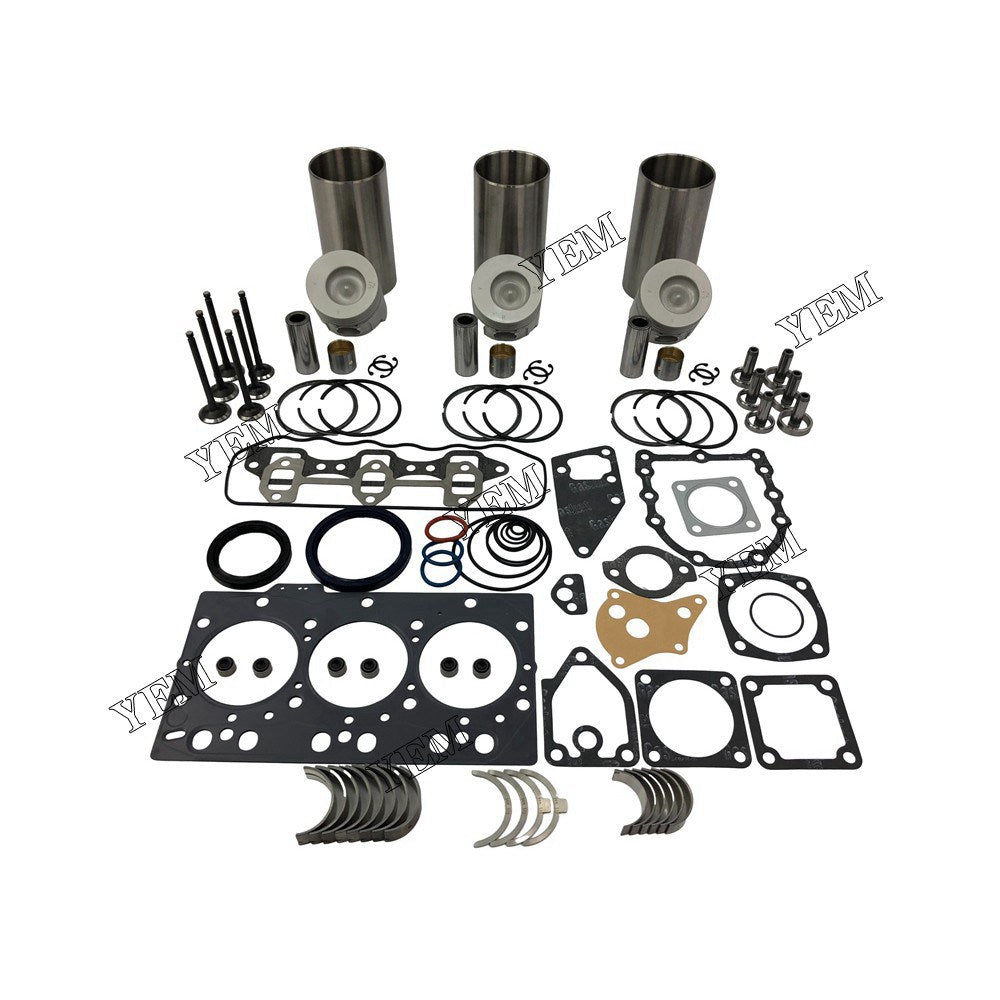 3TNE78 Overhaul Rebuild Kit With Gasket Set Bearings For Yanmar 3 cylinder diesel engine parts For Yanmar