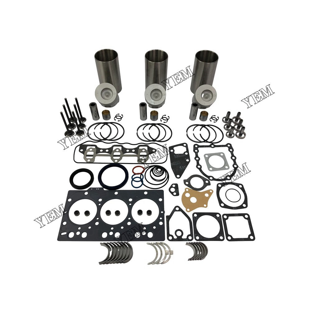 3TNE78 Overhaul Rebuild Kit With Gasket Set Bearings For Yanmar 3 cylinder diesel engine parts For Yanmar