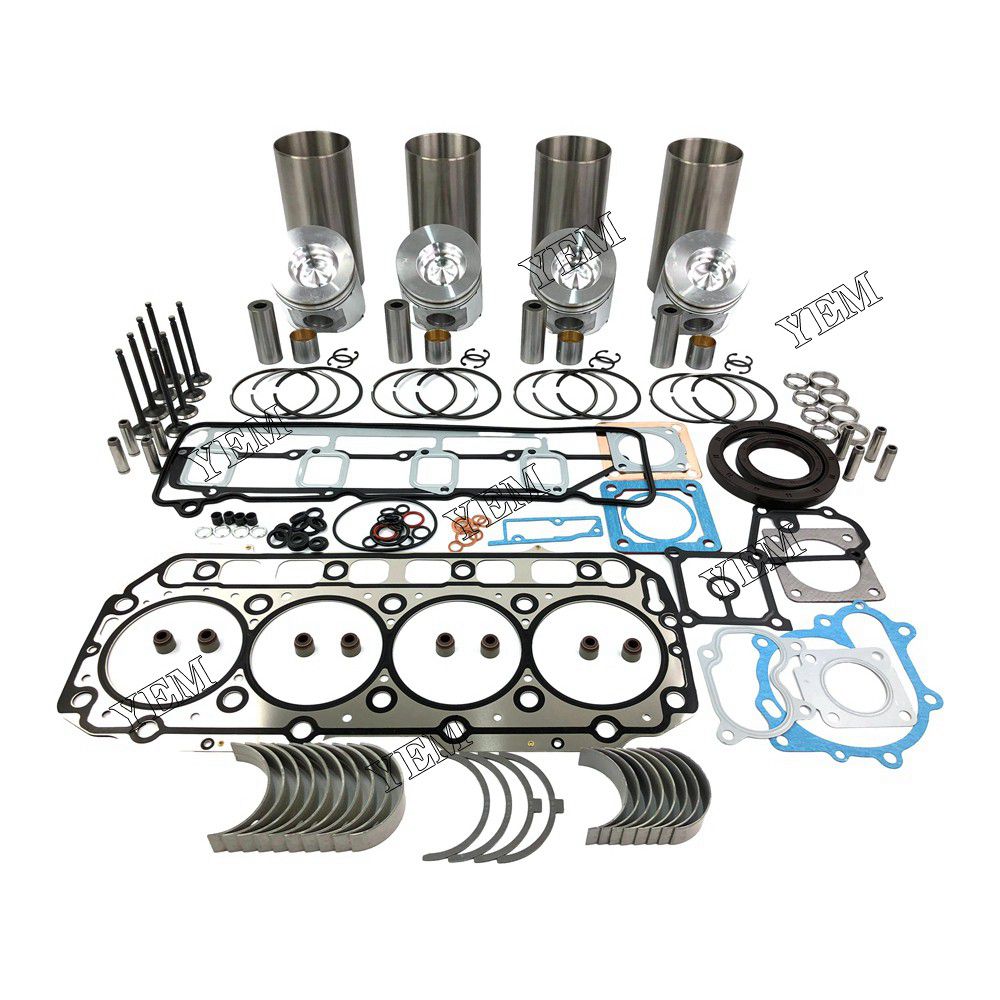 4TNE106T-TBL Overhaul Rebuild Kit With Gasket Set Bearing-Valve Train For Yanmar 4 cylinder diesel engine parts