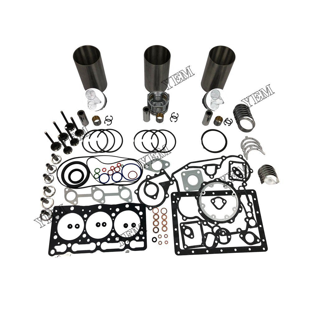 D1105 Overhaul Rebuild Kit With Gasket Set Bearing-Valve Train For Kubota 3 cylinder diesel engine parts For Kubota