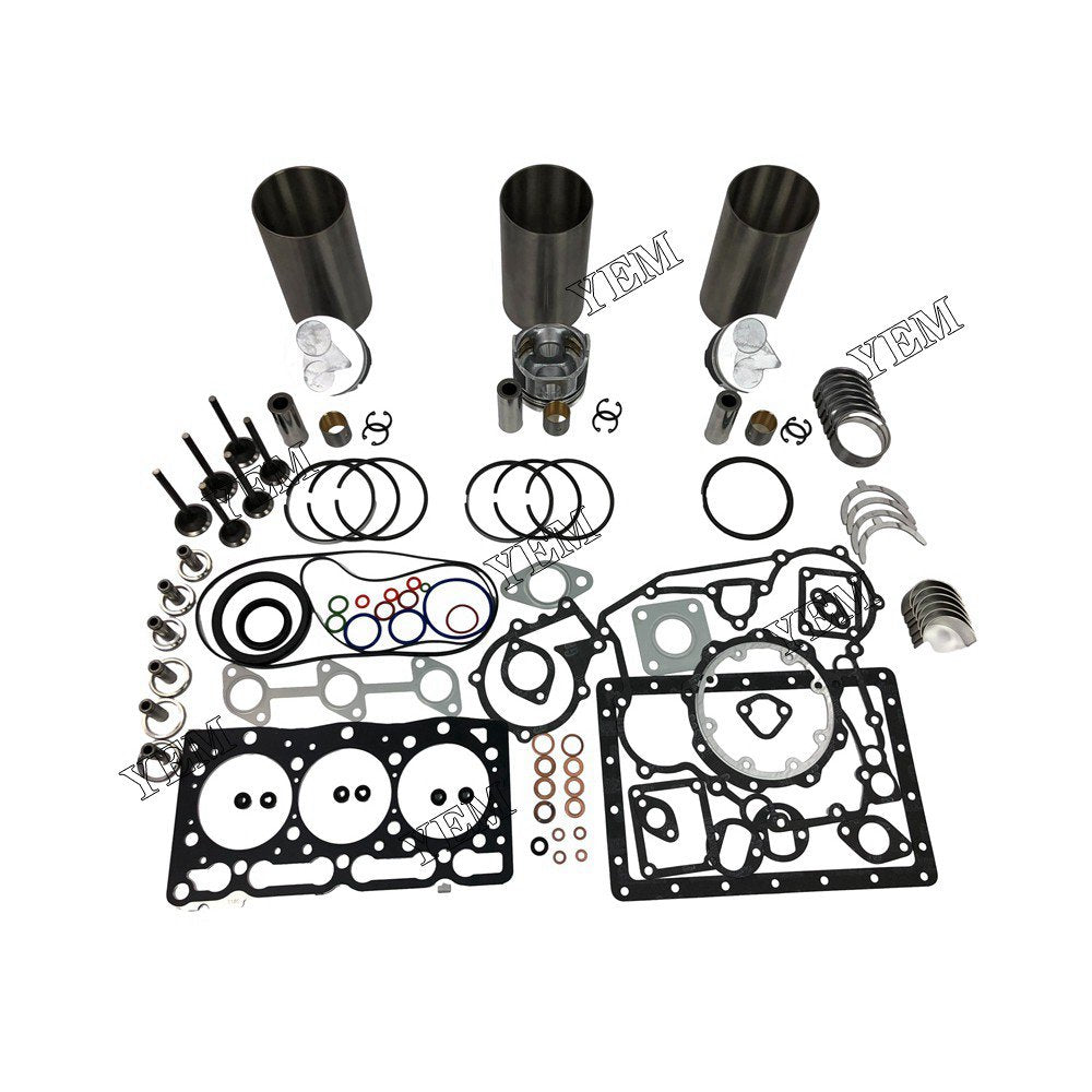 D1105 Overhaul Rebuild Kit With Gasket Set Bearing-Valve Train For Kubota 3 cylinder diesel engine parts For Kubota