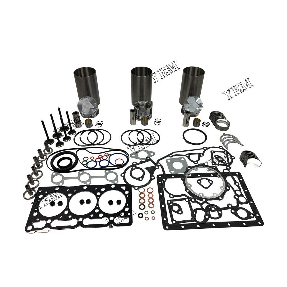 D1105 Overhaul Rebuild Kit With Gasket Set Bearing-Valve Train For Kubota 3 cylinder diesel engine parts For Kubota