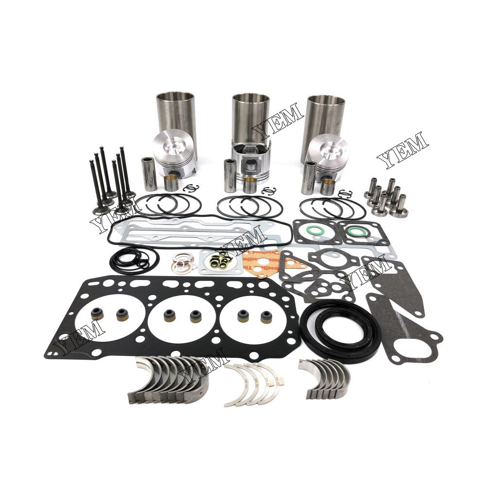 3TNE88 Overhaul Rebuild Kit With Gasket Set Bearing-Valve Train For Yanmar 3 cylinder diesel engine parts For Yanmar