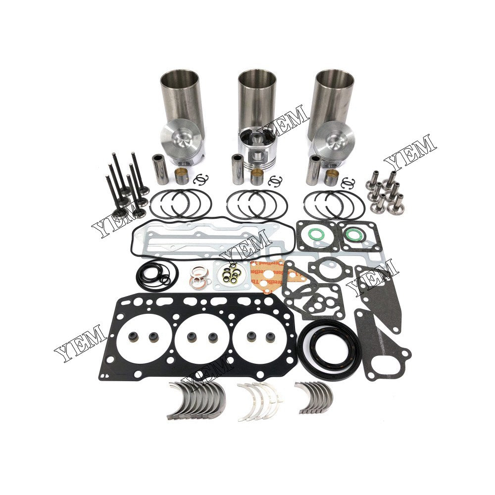 3TNE88 Overhaul Rebuild Kit With Gasket Set Bearing-Valve Train For Yanmar 3 cylinder diesel engine parts For Yanmar