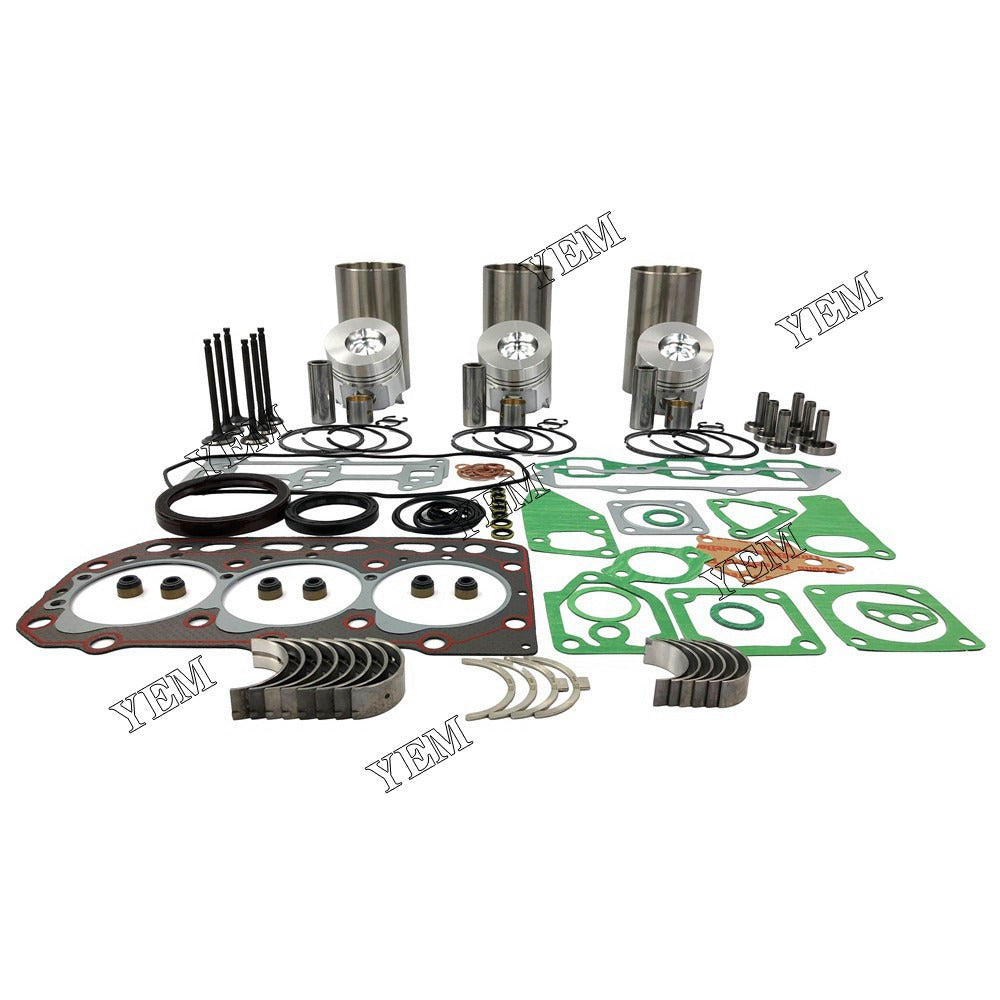 3D84-2 Overhaul Rebuild Kit With Gasket Set Bearing-Valve Train For Komatsu 3 cylinder diesel engine parts For Komatsu