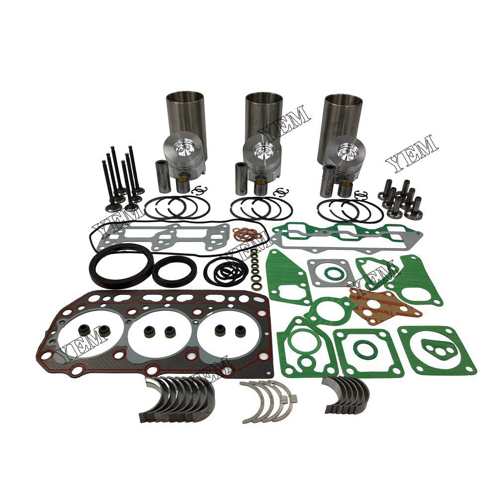 3D84-2 Overhaul Rebuild Kit With Gasket Set Bearing-Valve Train For Komatsu 3 cylinder diesel engine parts For Komatsu