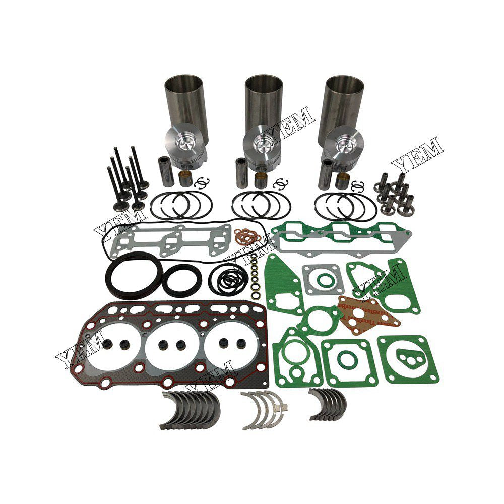 3D84-2 Overhaul Rebuild Kit With Gasket Set Bearing-Valve Train For Komatsu 3 cylinder diesel engine parts For Komatsu