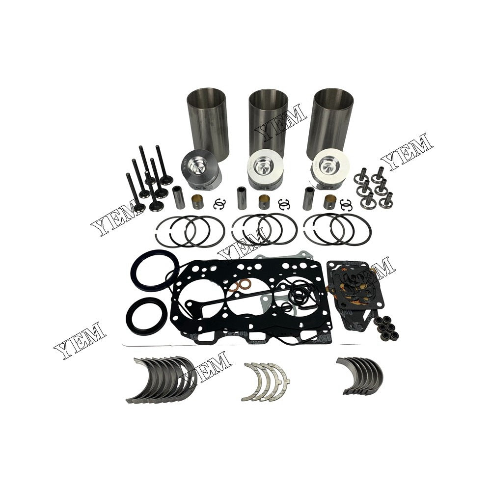 3TN82 Overhaul Rebuild Kit With Gasket Set Bearing-Valve Train For Yanmar 3 cylinder diesel engine parts