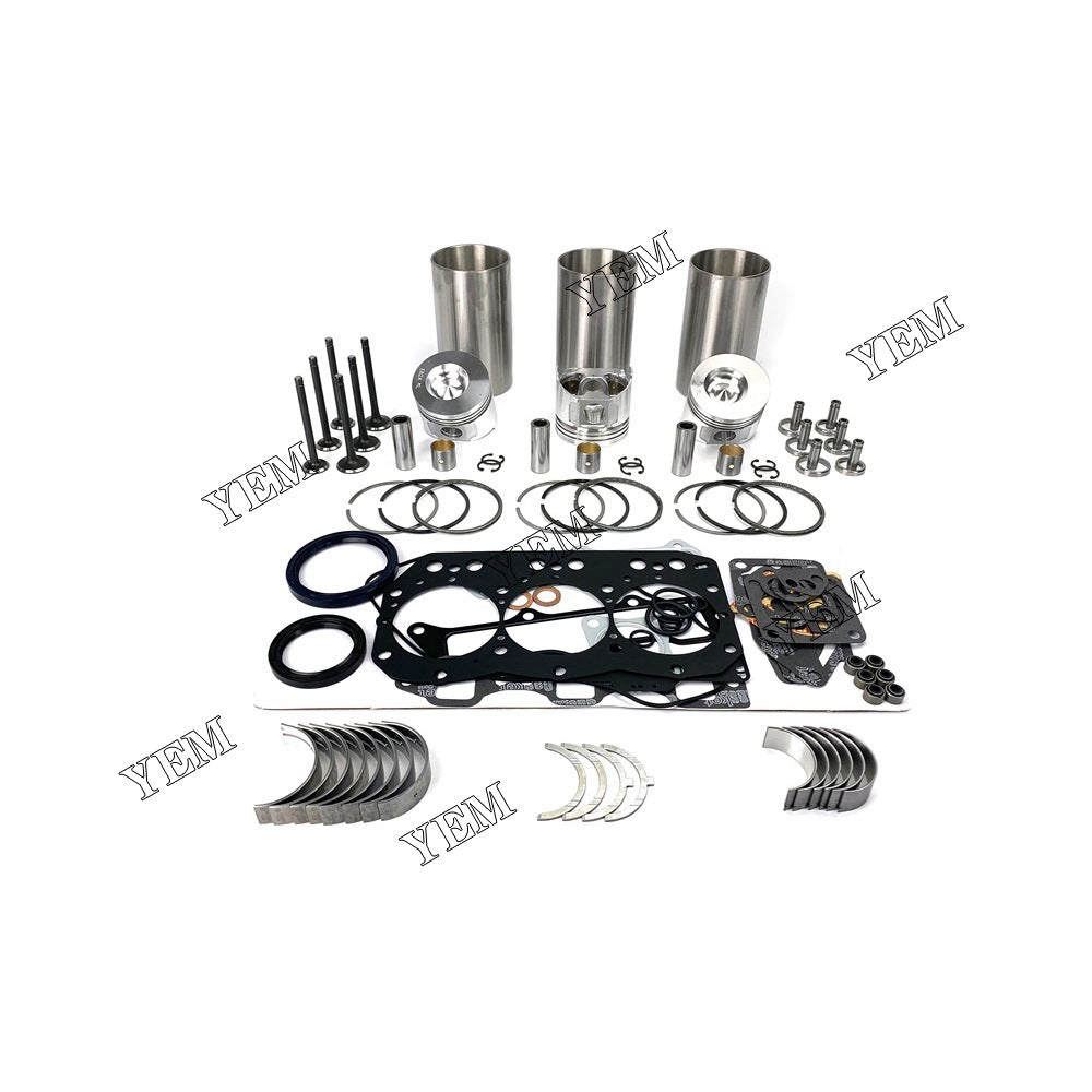 3TN82 Overhaul Rebuild Kit With Gasket Set Bearing-Valve Train For Yanmar 3 cylinder diesel engine parts For Yanmar