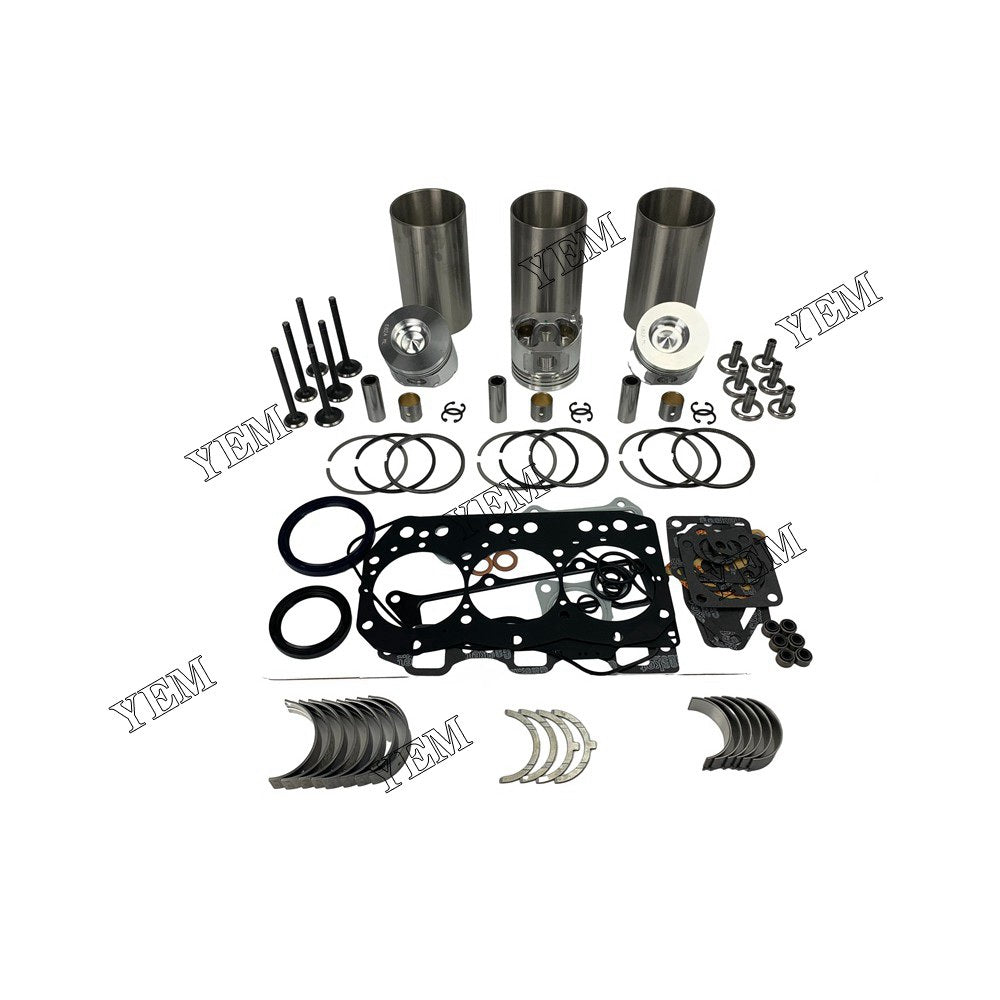 3TN82 Overhaul Rebuild Kit With Gasket Set Bearing-Valve Train For Yanmar 3 cylinder diesel engine parts For Yanmar