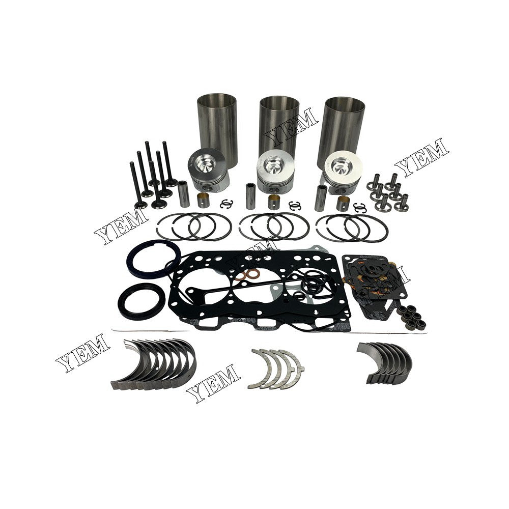 3TN82 Overhaul Rebuild Kit With Gasket Set Bearing-Valve Train For Yanmar 3 cylinder diesel engine parts For Yanmar