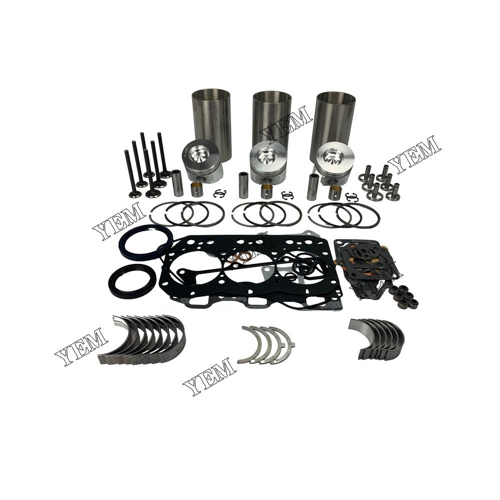 3TN82 Overhaul Rebuild Kit With Gasket Set Bearing-Valve Train For Yanmar 3 cylinder diesel engine parts For Yanmar