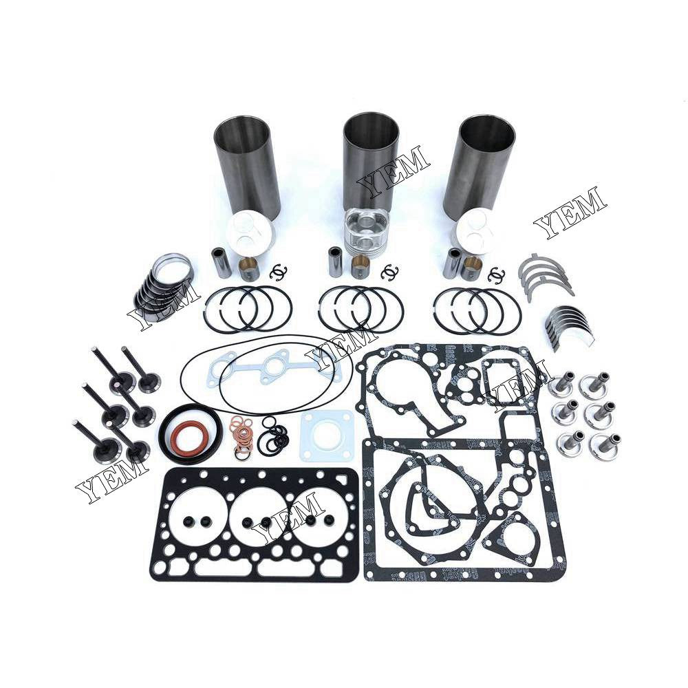 D722 Overhaul Rebuild Kit With Gasket Bearing Set Valve Train For Kubota 3 cylinder diesel engine parts For Kubota