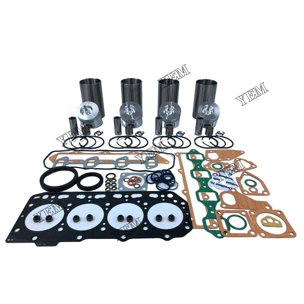 4D84-3 Overhaul Kit With Gasket Set For Yanmar 4 cylinder diesel engine parts