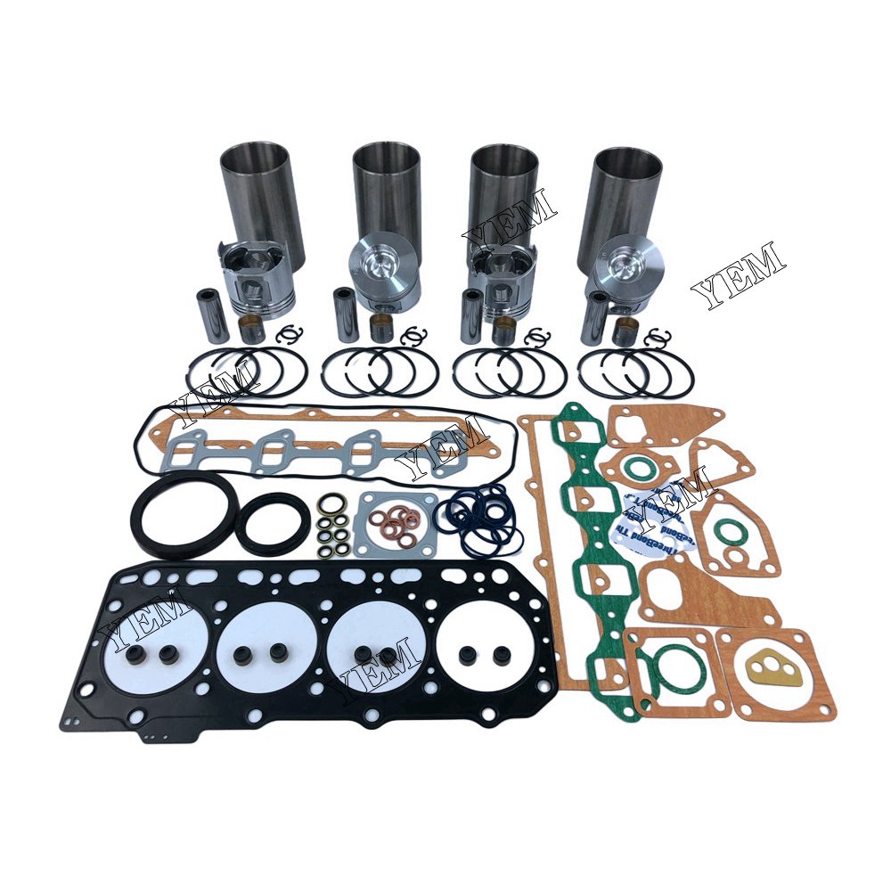 4D84-3 Overhaul Kit With Gasket Set For Yanmar 4 cylinder diesel engine parts For Yanmar