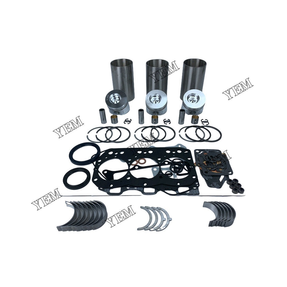 3TNE82 Overhaul Rebuild Kit With Gasket Set Bearing For Yanmar 3 cylinder diesel engine parts