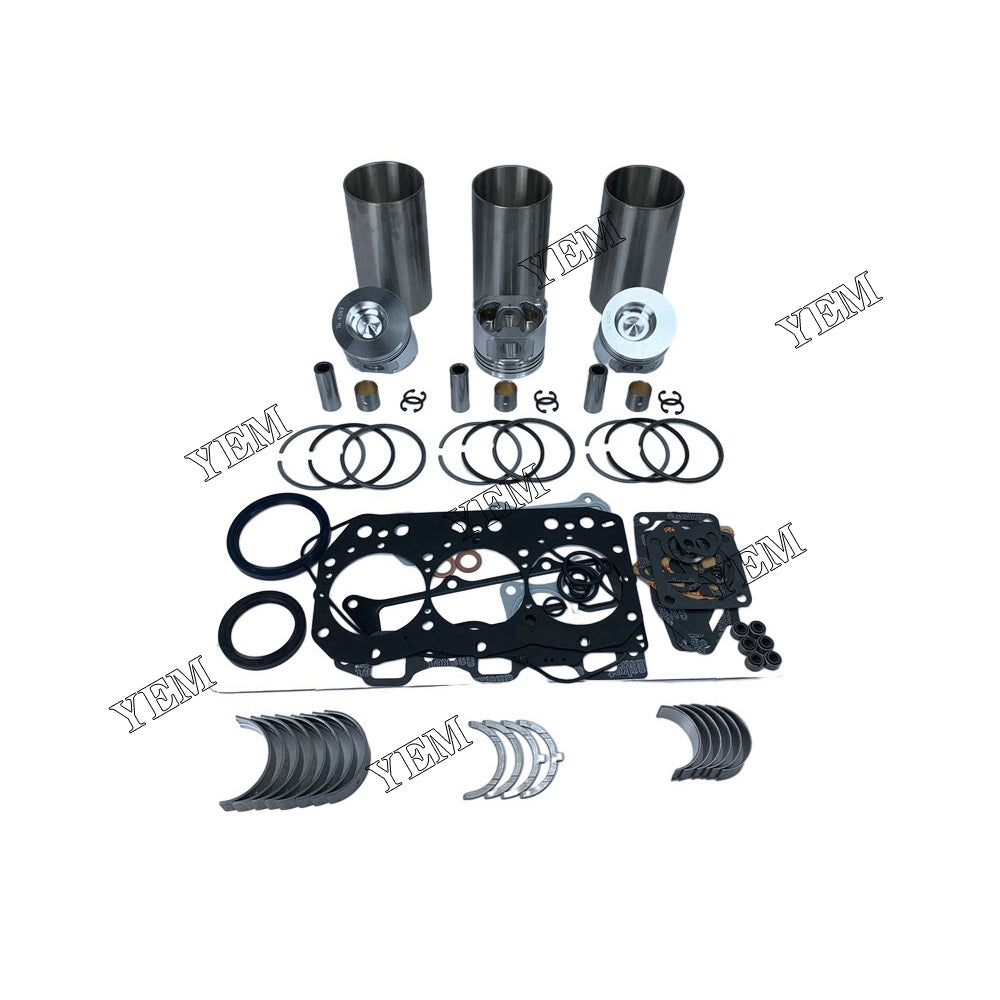 3TNE82 Overhaul Rebuild Kit With Gasket Set Bearing For Yanmar 3 cylinder diesel engine parts For Yanmar