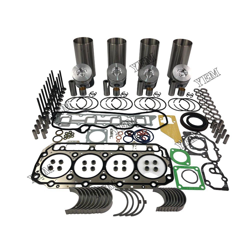 4TNV98 Overhaul Rebuild Kit With Gasket Set Bearing-Valve Train For Yanmar 4 cylinder diesel engine parts For Yanmar