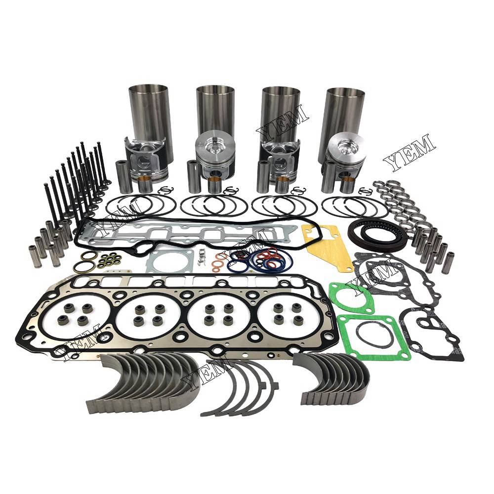 4TNV98 Overhaul Rebuild Kit With Gasket Set Bearing-Valve Train For Yanmar 4 cylinder diesel engine parts For Yanmar