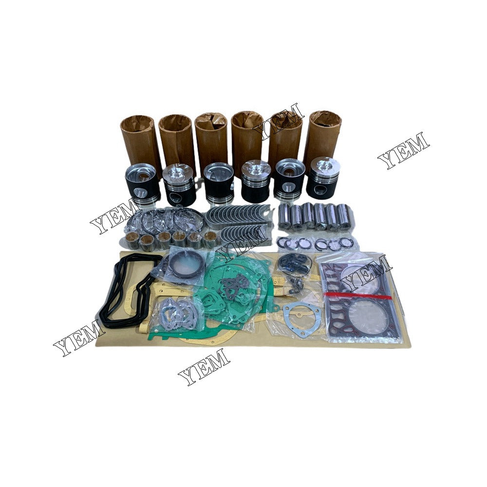 D1146 Overhaul Rebuild Kit With Gasket Set Bearings For Doosan Daewoo 6 cylinder diesel engine parts