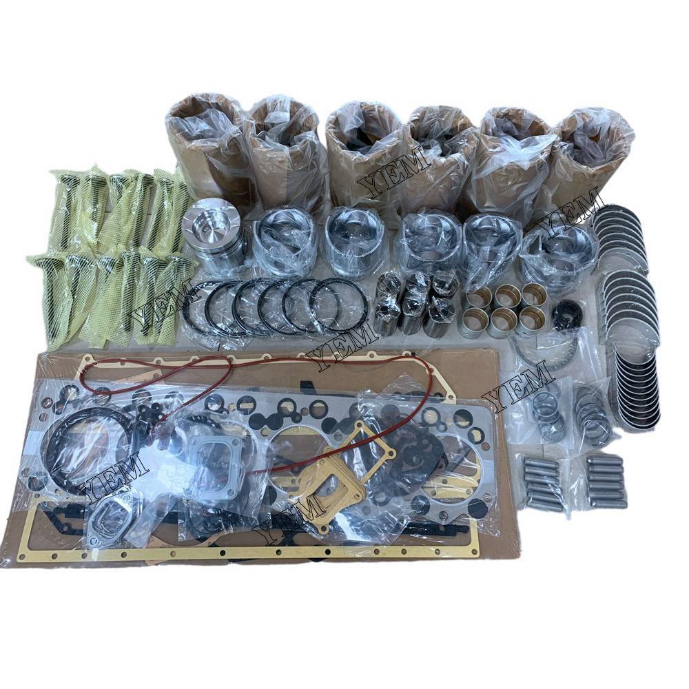 S6D108 Overhaul Rebuild Kit With Gasket Set Bearing-Valve Train For Komatsu 6 cylinder diesel engine parts