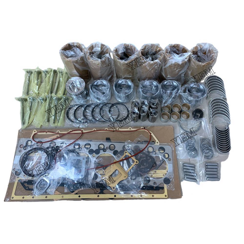 S6D108 Overhaul Rebuild Kit With Gasket Set Bearing-Valve Train For Komatsu 6 cylinder diesel engine parts For Komatsu