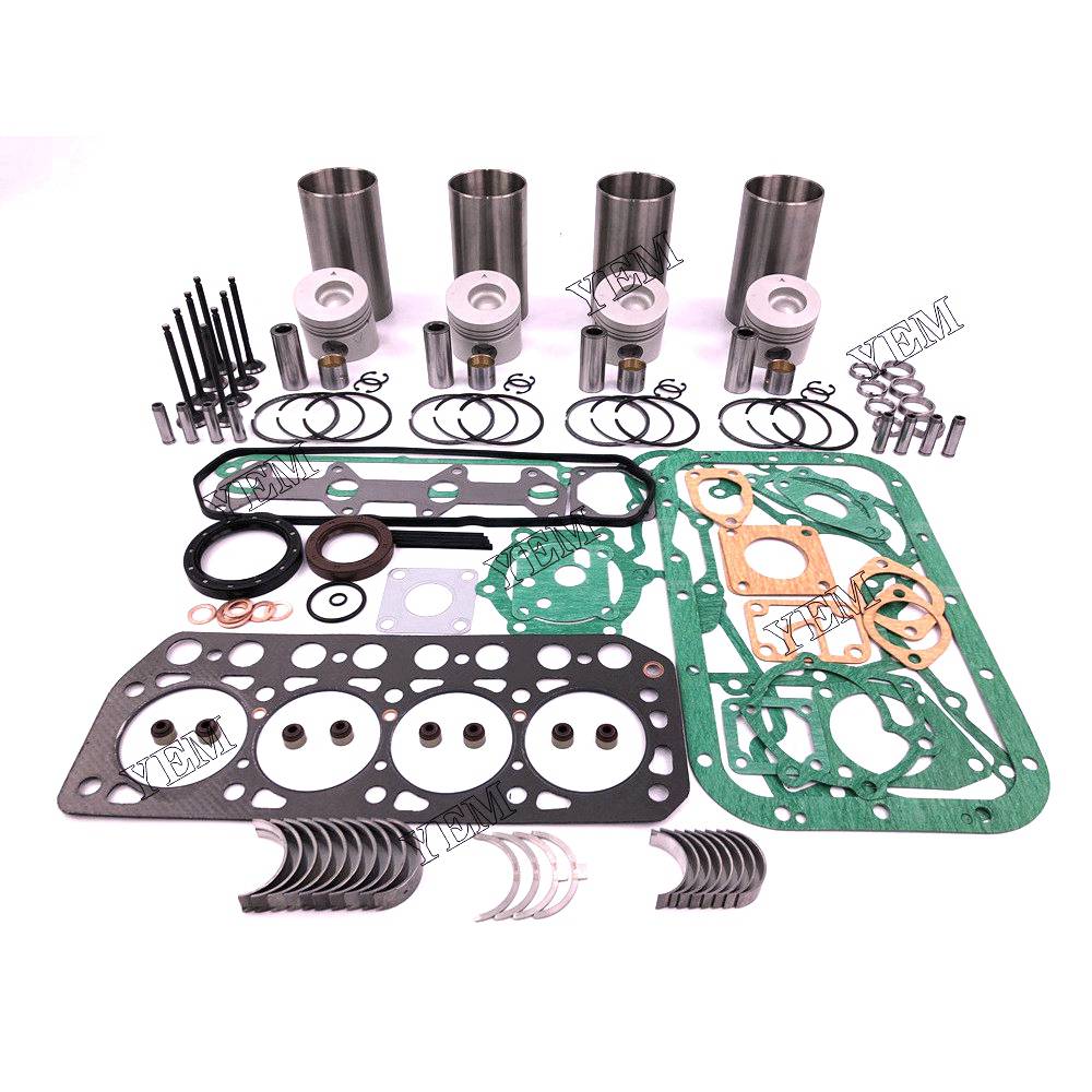 K4F Overhaul Rebuild Kit With Gasket Set Bearing-Valve Train For Mitsubishi 4 cylinder diesel engine parts For Mitsubishi