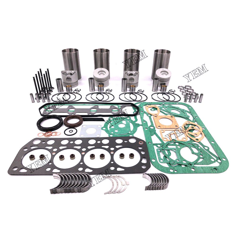 K4F Overhaul Rebuild Kit With Gasket Set Bearing-Valve Train For Mitsubishi 4 cylinder diesel engine parts For Mitsubishi