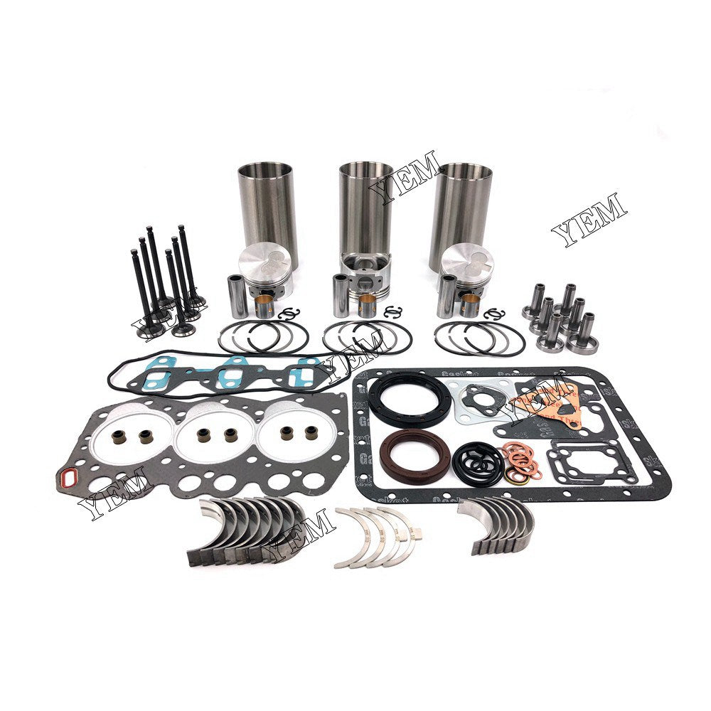 3TNE66 Overhaul Rebuild Kit With Gasket Set Bearing-Valve Train For Yanmar 3 cylinder diesel engine parts