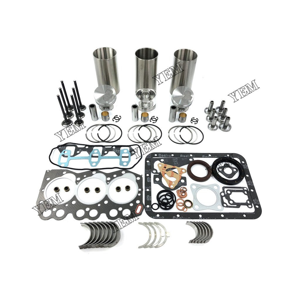 3TNE66 Overhaul Rebuild Kit With Gasket Set Bearing-Valve Train For Yanmar 3 cylinder diesel engine parts For Yanmar