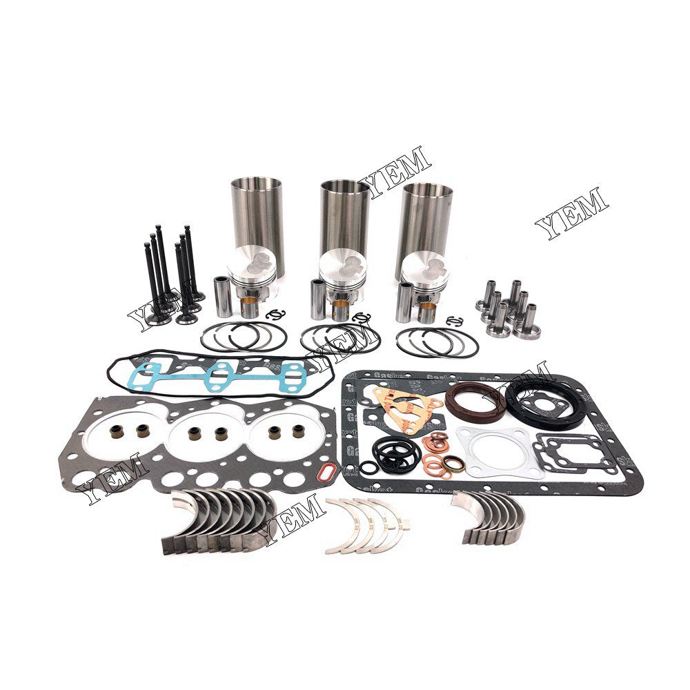 3TNE66 Overhaul Rebuild Kit With Gasket Set Bearing-Valve Train For Yanmar 3 cylinder diesel engine parts For Yanmar