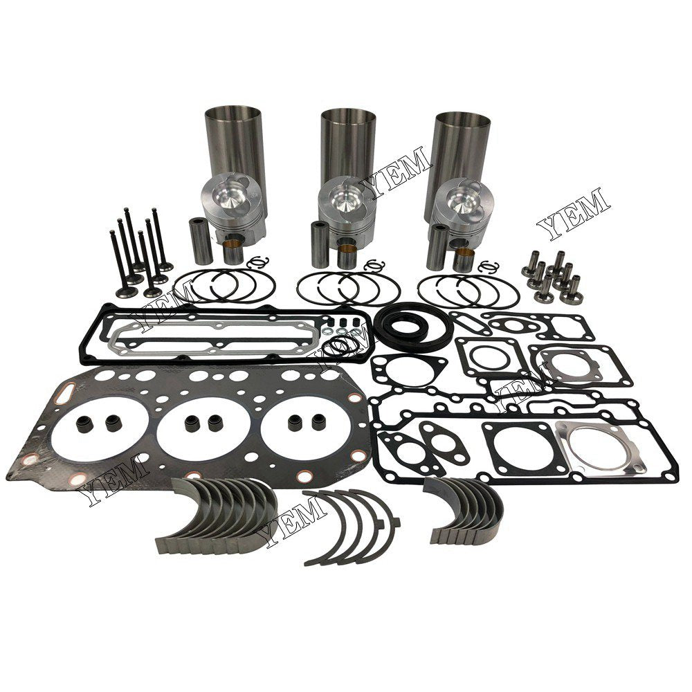 3TN100 Overhaul Rebuild Kit With Gasket Set Bearing-Valve Train For Yanmar 3 cylinder diesel engine parts For Yanmar