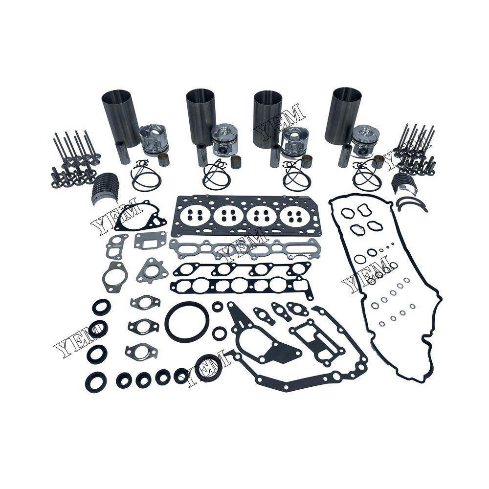 4D56 Overhaul Rebuild Kit With Gasket Set Bearing-Valve Train For Mitsubishi 4 cylinder diesel engine parts